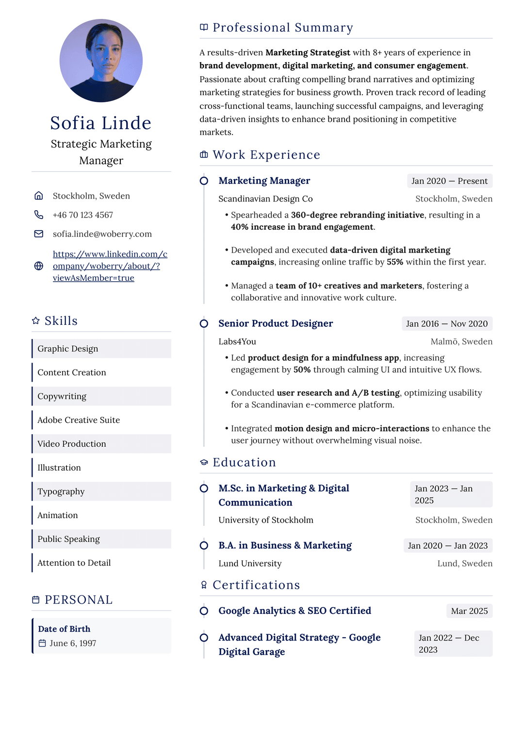 Legal Resume Example