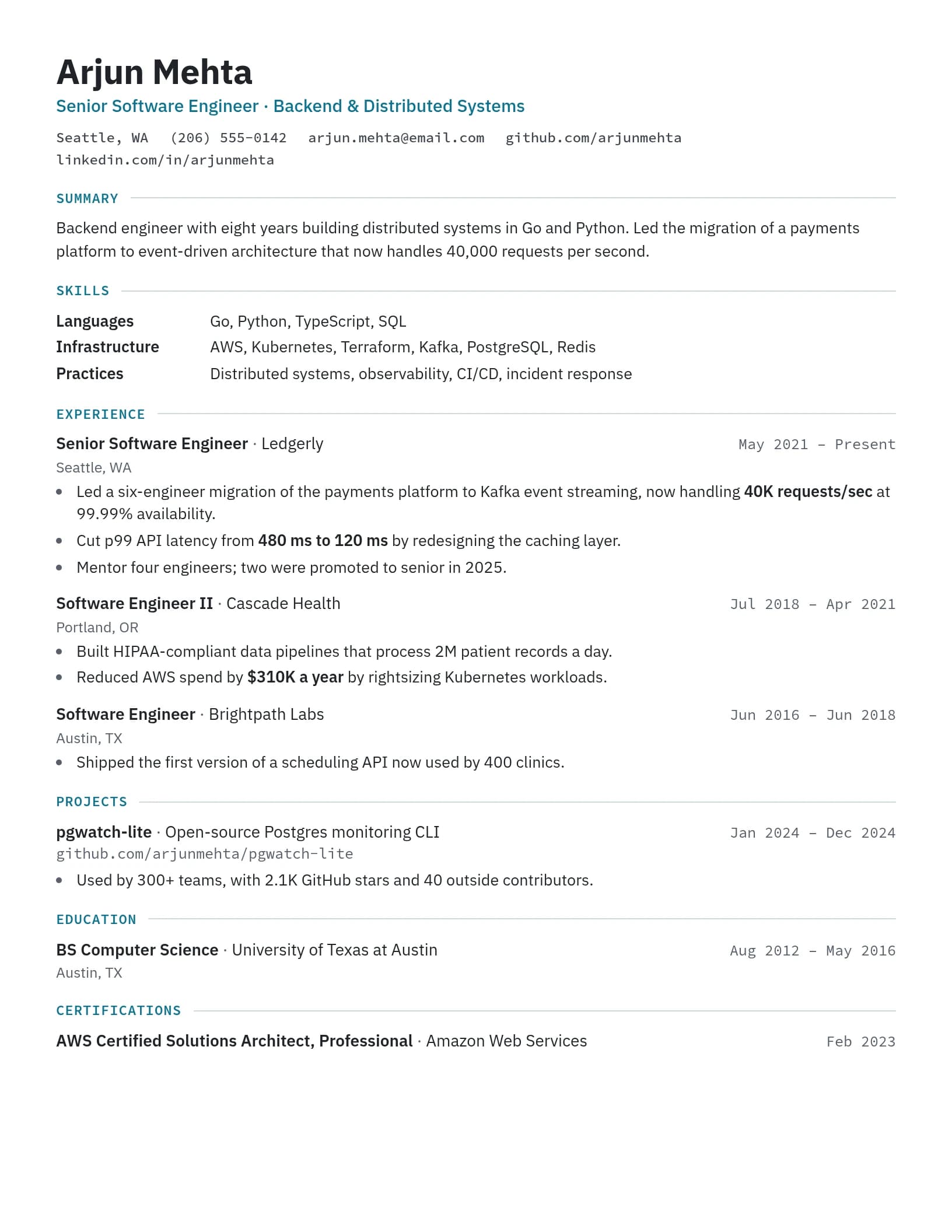 Helsinki resume template