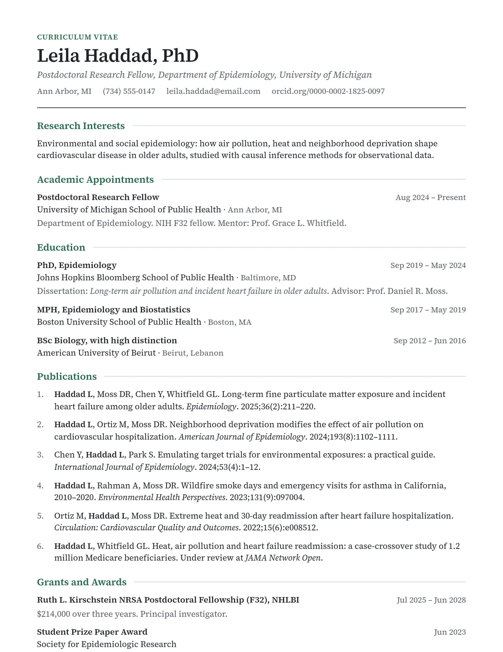 Oxford resume template